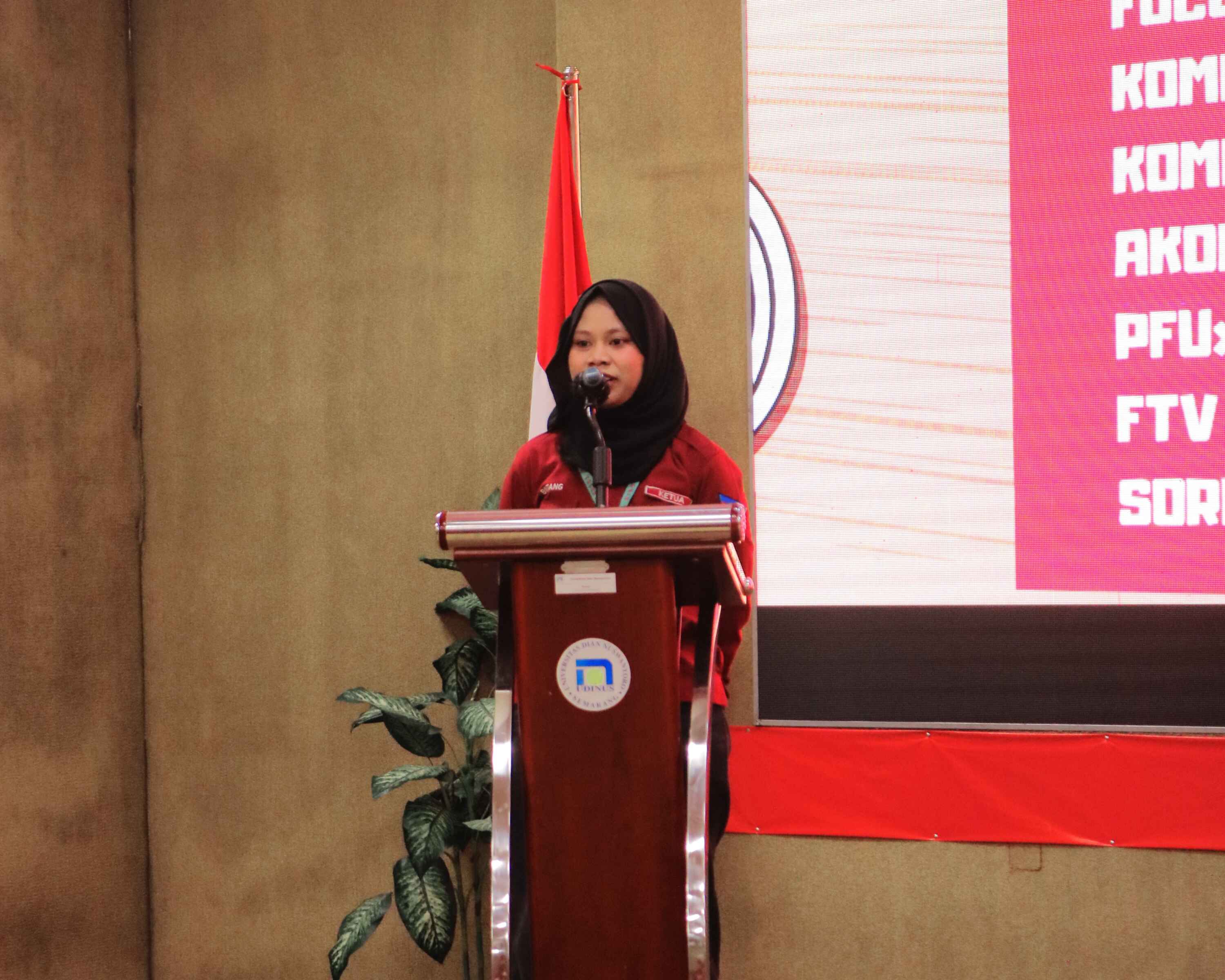 Sambutan Ketua Umum Himpunan Mahasiswa FTV